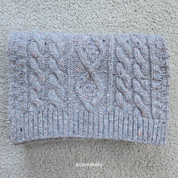 NWOT Barbour Thick Cable Knit Tweedy Donegal-style Wool Blend Scarf - Picture 12 of 15